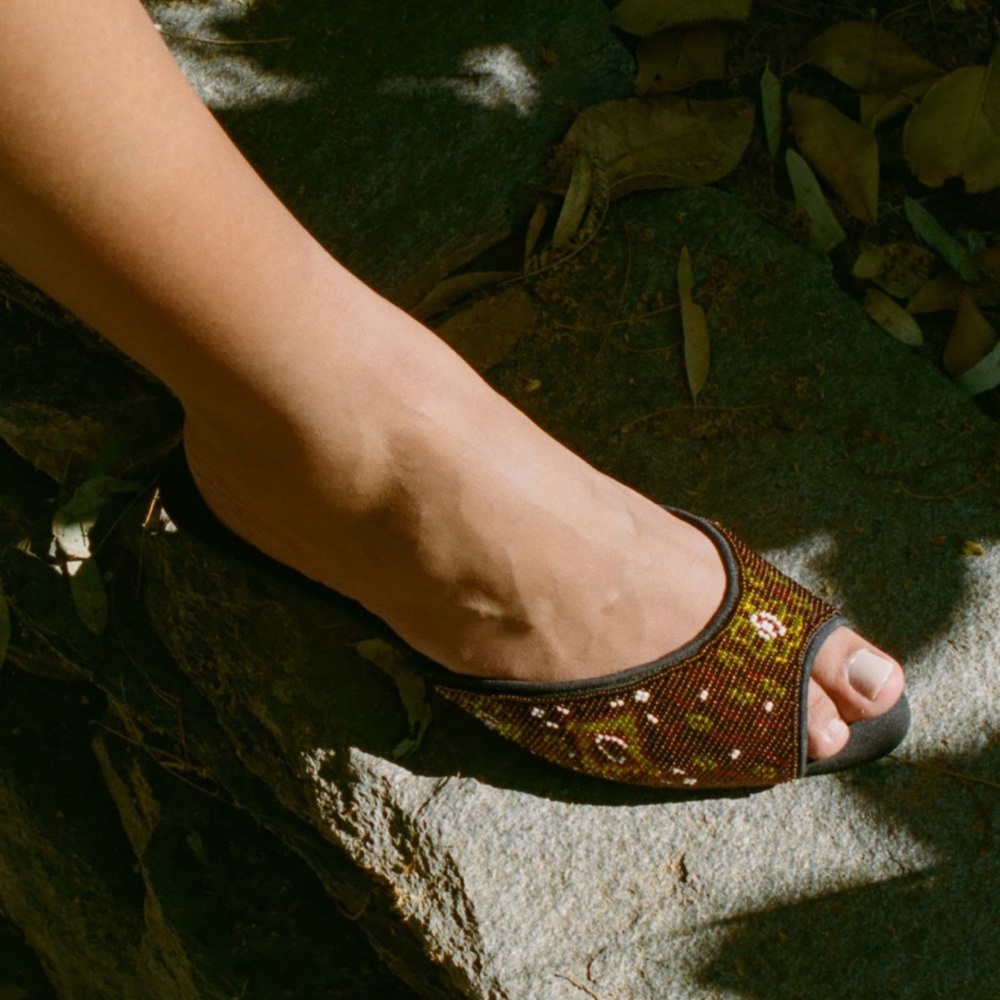 DÔEN Beaded Mosaic Callie Mule